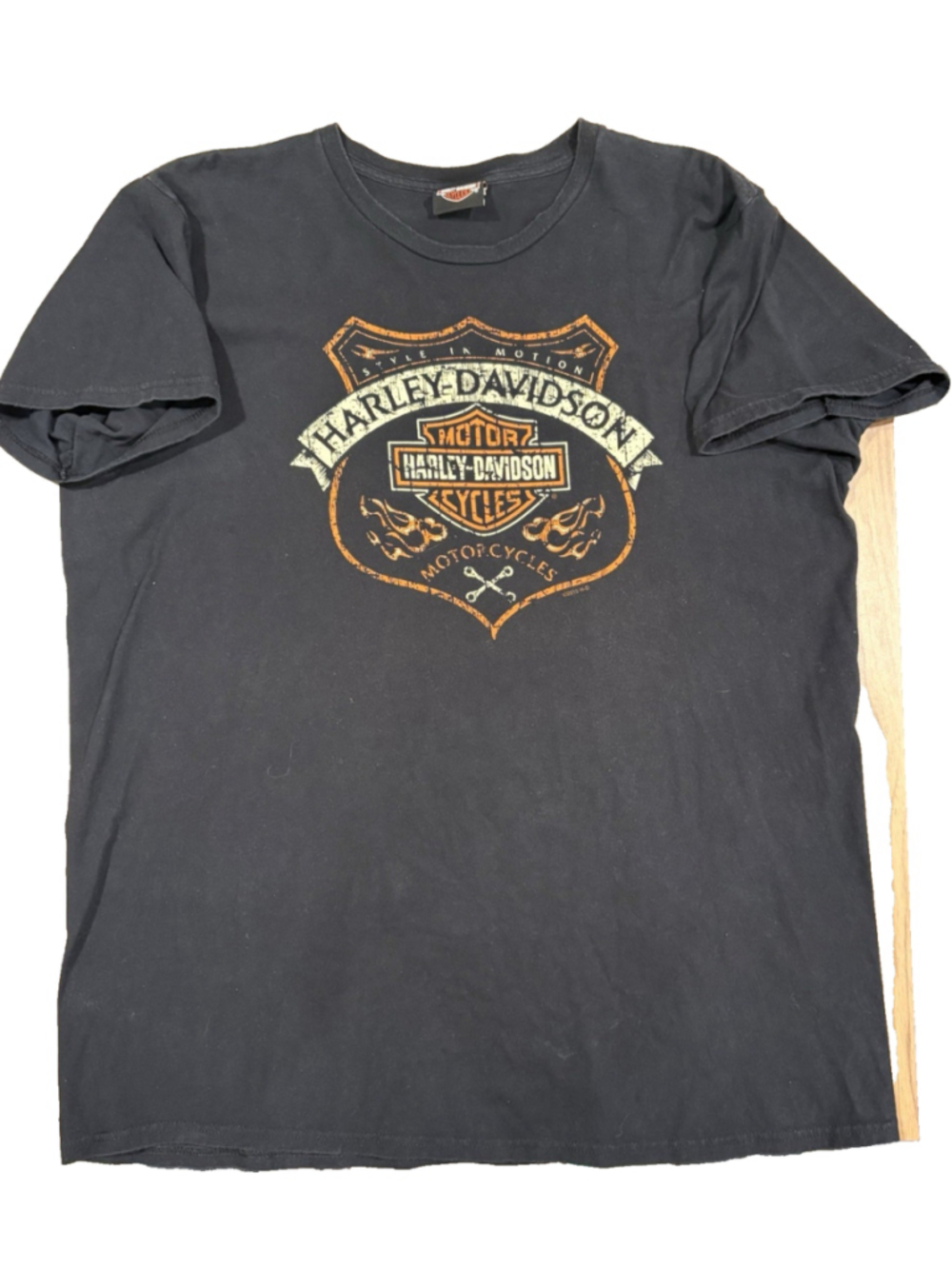 Harley Davidson Key West T Shirt Mens XL Black Graphic Motorcycle USA Made f1